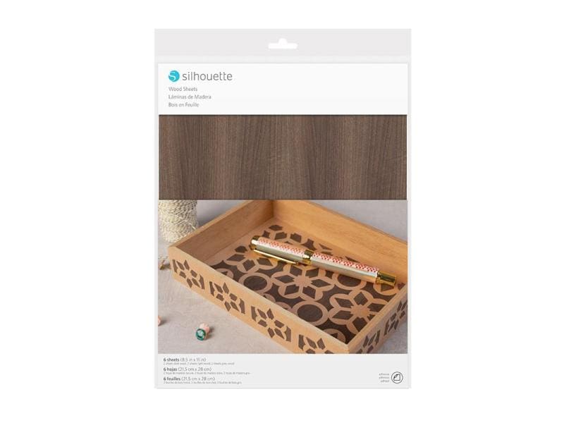 Silhouette Papier de bricolage Bois épais 0.25 mm autocollant