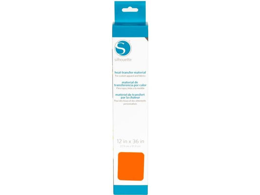 Silhouette Film thermocollant 30.5 cm x 91.4 cm Lisse, Néon Orange