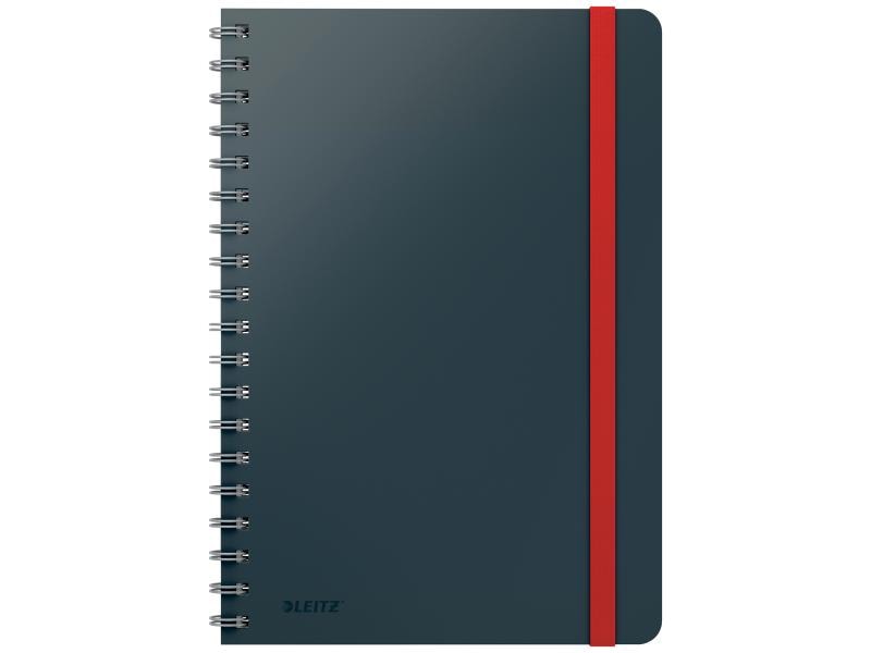 Leitz Bloc-notes de collège Cosy B5, À lignes, Gris