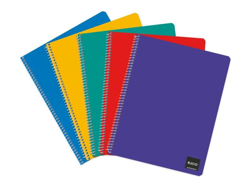 ELCO Carnet de notes avec reliure spirale A6 4 mm carré, 10 pièces