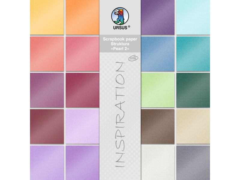 URSUS Papier cartonné Pearl 2 30.5 x 30.5 cm, 20 feuilles