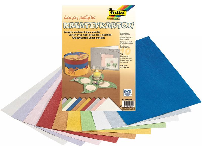 Folia Carton de bricolage Lin Multicolore