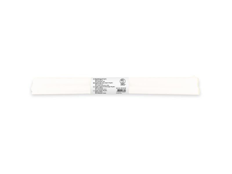 URSUS Papier crêpe 50 cm x 2,5 m, 32 g/m², blanc
