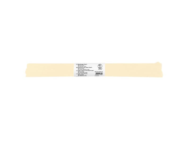 URSUS Papier crêpe 50 cm x 2,5 m, 32 g/m², crème