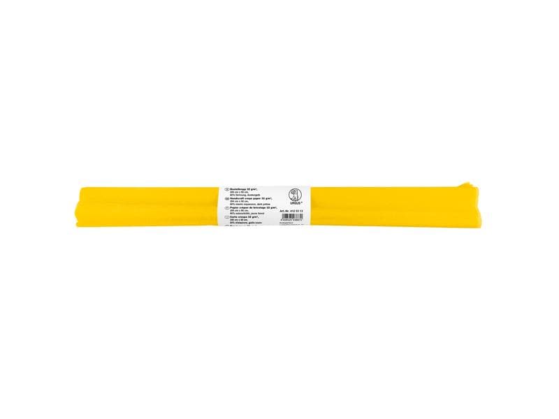 URSUS Papier crêpe 50 cm x 2,5 m, 32 g/m², jaune foncé