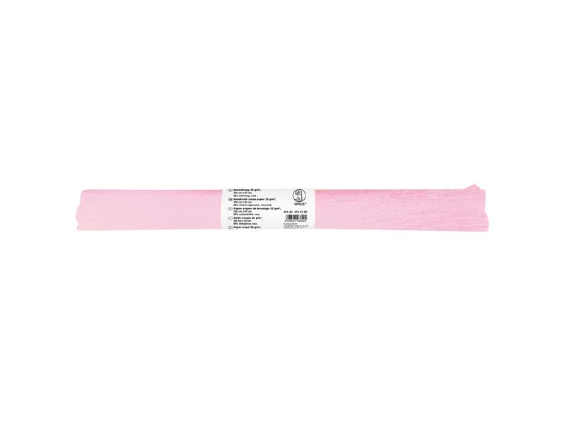URSUS Papier crêpe 50 cm x 2,5 m, 32 g/m², rose