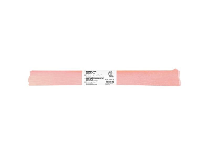 URSUS Papier crêpe 50 cm x 2,5 m, 32 g/m², saumon