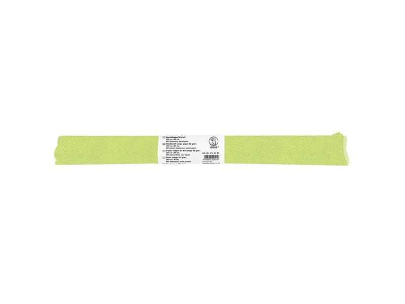 URSUS Papier crêpe 50 cm x 2,5 m, 32 g/m², vert pastel