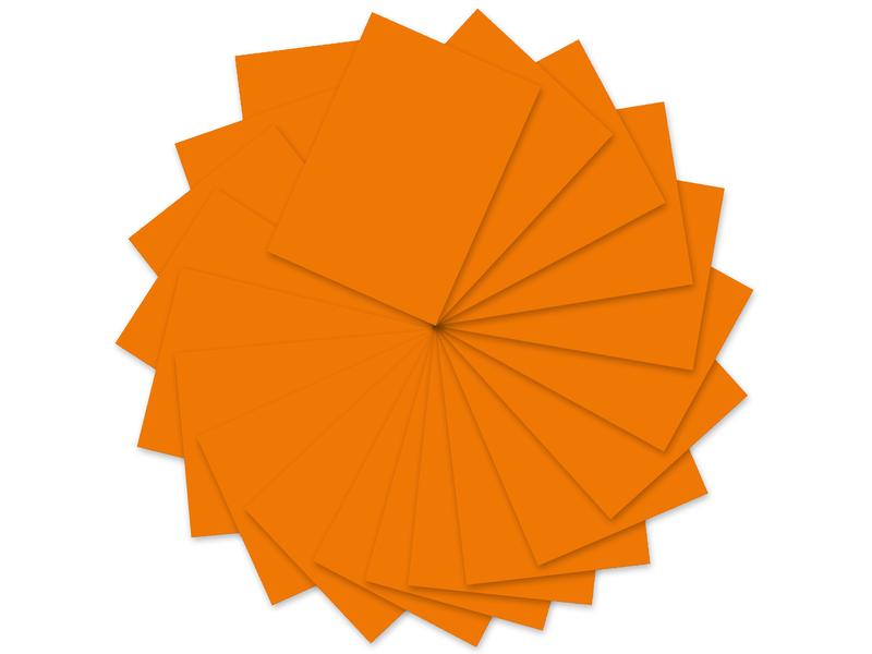 URSUS Papier coloré A4, 130 g/m², 100 feuilles, orange clair