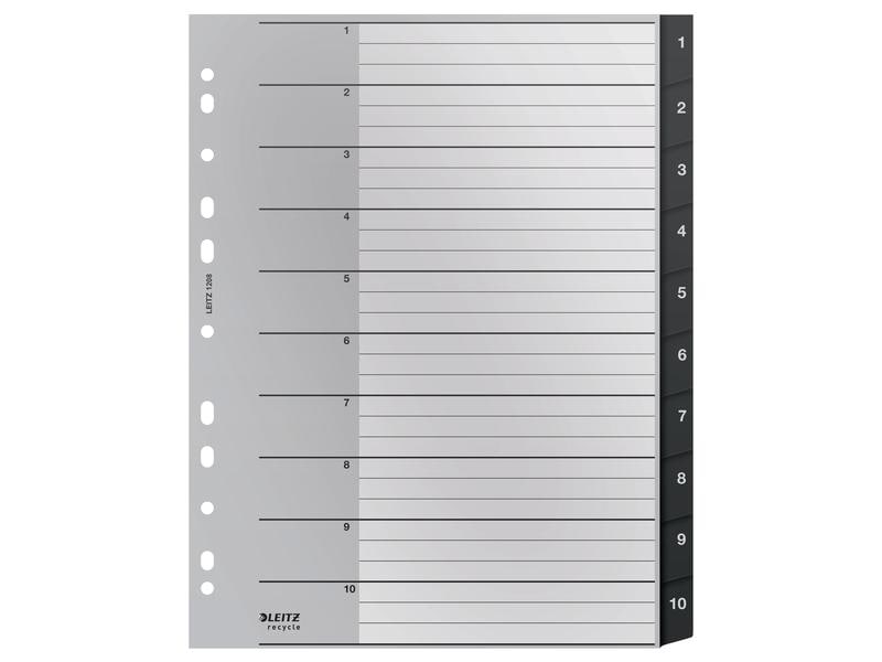 Leitz Registre Recycle 1-10, A4, 10 pièces