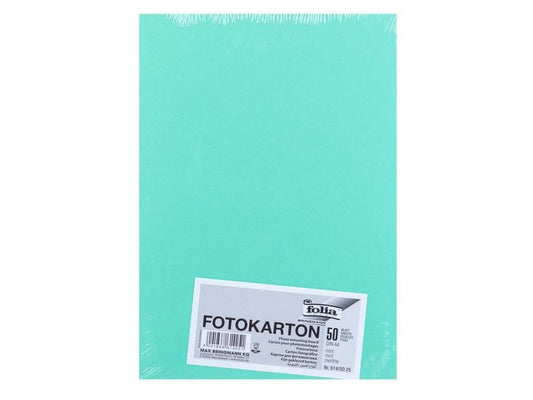Folia Papier cartonné A4, 300 g/m², 50 feuilles, Menthe