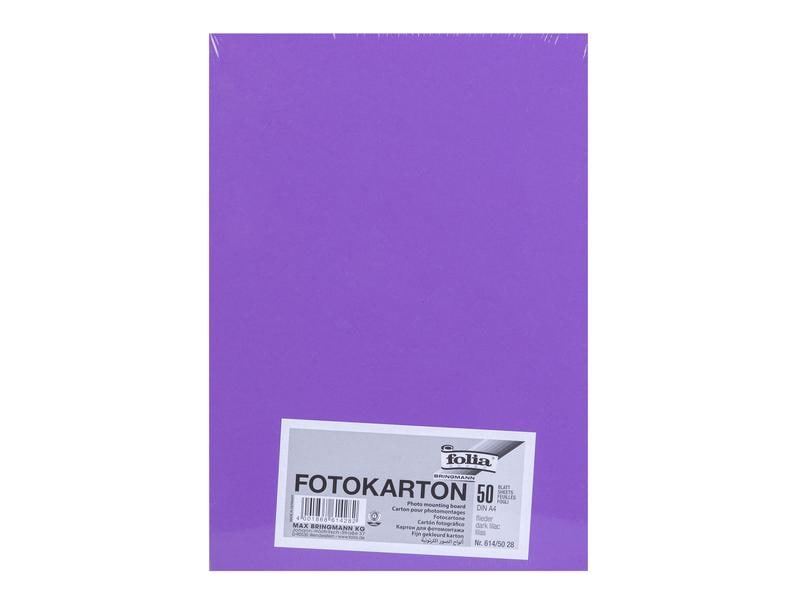 Folia Papier cartonné A4, 300 g/m², 50 feuilles, lilas