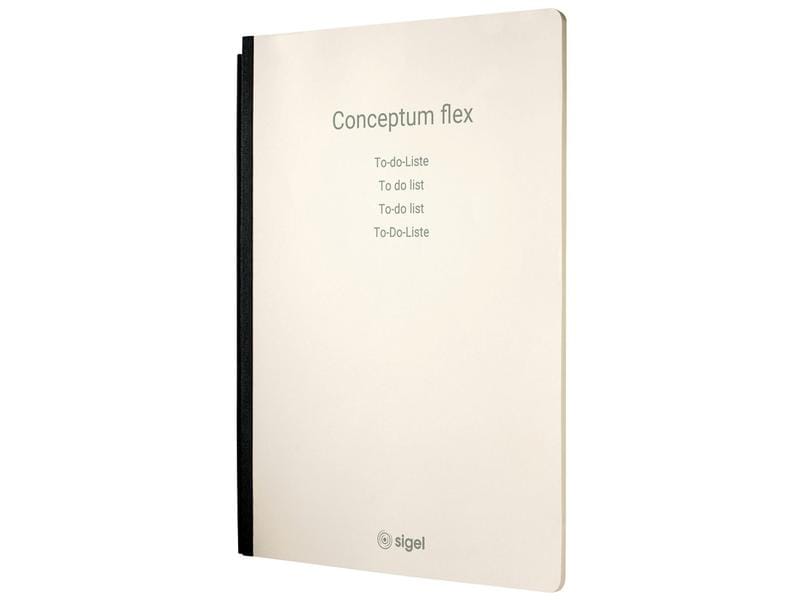 Sigel Carnet de notes Conceptum flex A4, quadrillé, marron clair