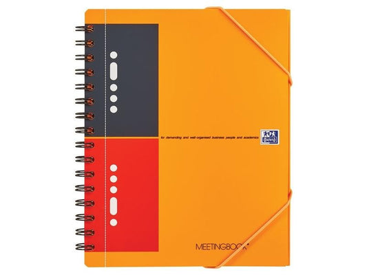 Oxford Carnet de notes International Meetingbook, A5 +, À lignes, Orange