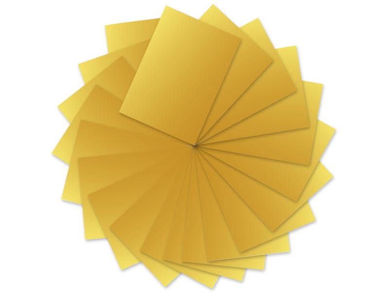 URSUS Papier coloré A4, 130 g/m², 100 feuilles, or mat