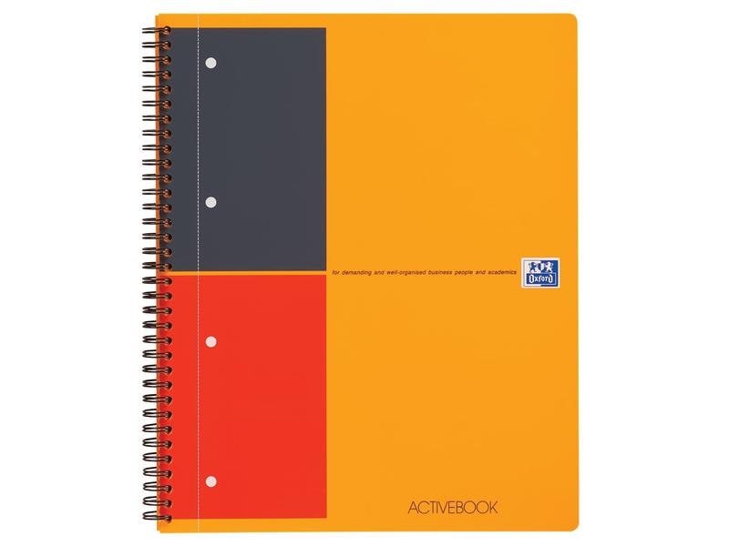 Oxford Carnet de notes International Activebook, A4 +, À lignes, Orange