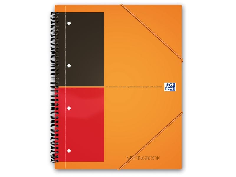 Oxford Carnet de notes International Meetingbook, A4 +, À lignes, Orange