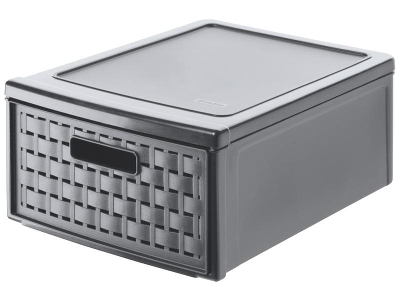 Rotho Boîte à tiroirs Country Petit Anthracite