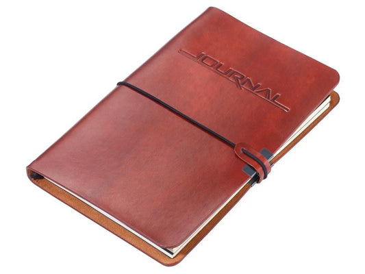Troika Bloc-notes Bullet Journal A5, Pois, Brun