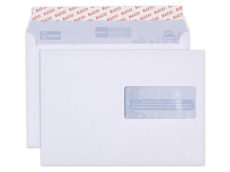 ELCO Enveloppe Proclima C5 avec fenêtre à droite, 500 pièces