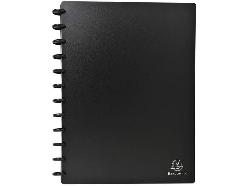 Exacompta Classeur de cartes de visite pour 192 cartes de visite, noir