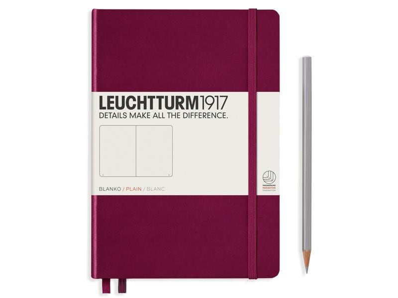 Leuchtturm Bloc-notes Medium A5, Vierge, 2-pièces, Port Red
