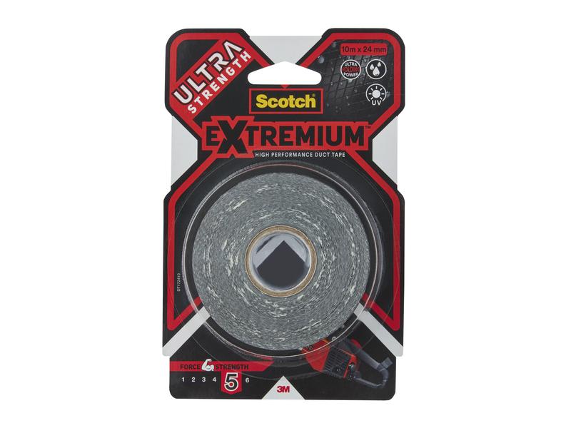 3M Bande de tissu Scotch Extremium Ultra DT17 24 mm x 10 m, Noir