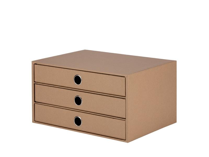 Rössler Boîte à tiroirs S.O.H.O. A4 Marron