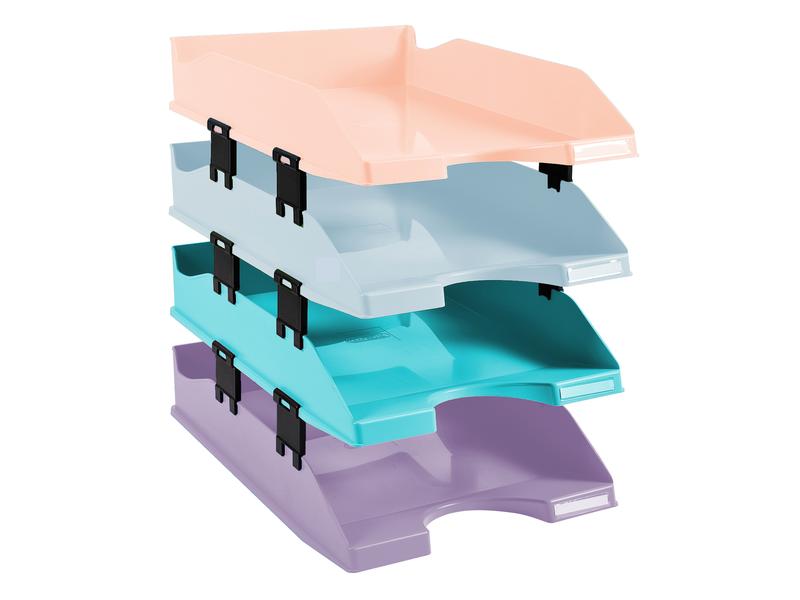 Exacompta Panier COMBO MIDI Aquarel 4 pièces, Multicolore