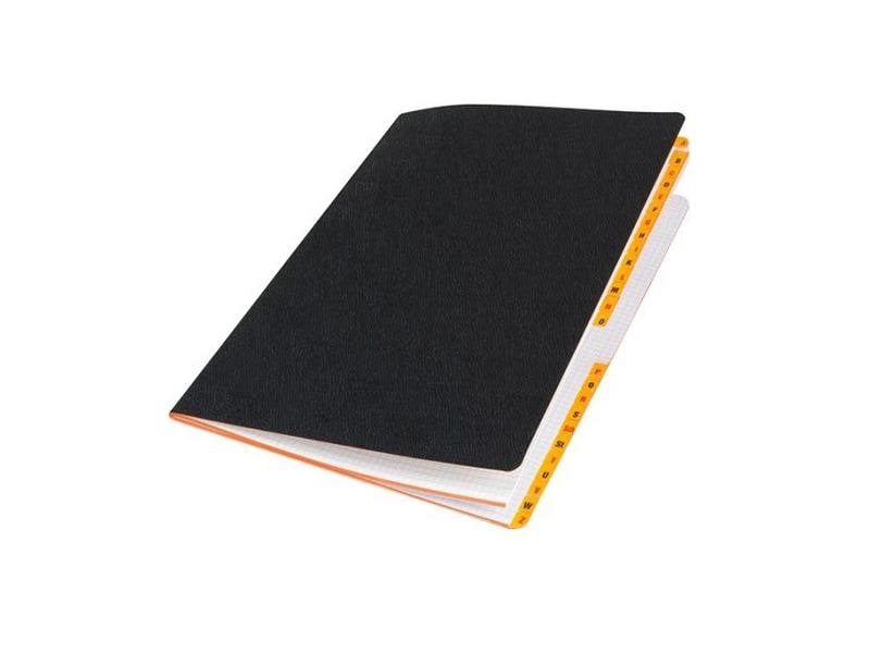 Neutral Cahier en toile cirée A6 avec registre, 48 pages