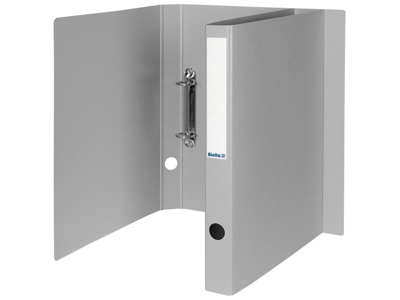 Biella Classeur à anneaux Viria A4 3.1 cm, Gris