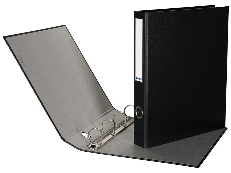Biella Couverture de présentation Dinor-Quatro A4 4 cm Noir