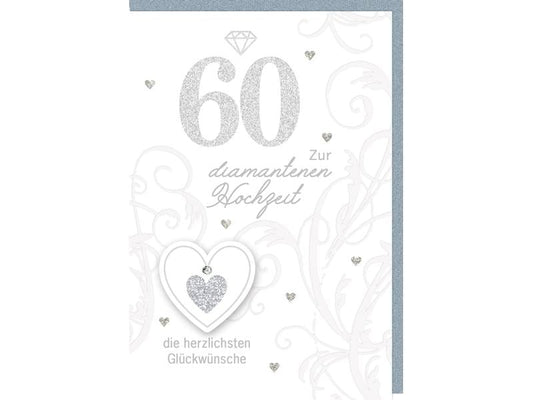 Braun + Company Carte de félicitations Jour du mariage 60 11.5 x 17 cm