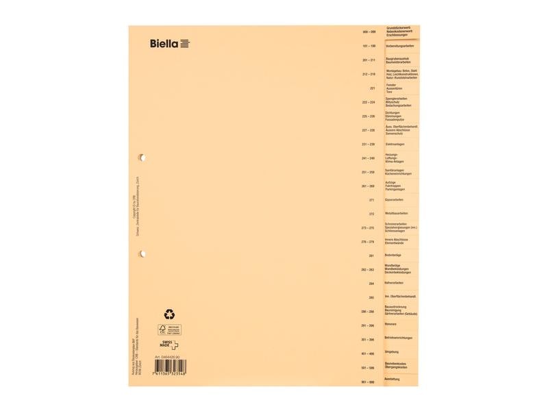 Biella Registre A4 26 onglets , DE