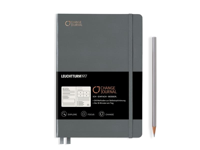 Leuchtturm Bloc-notes Change Journal A5, Anthracite