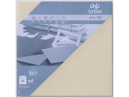 Artoz Enveloppe 1001, 16 x 16 cm, 5 Pièce/s, Chamois