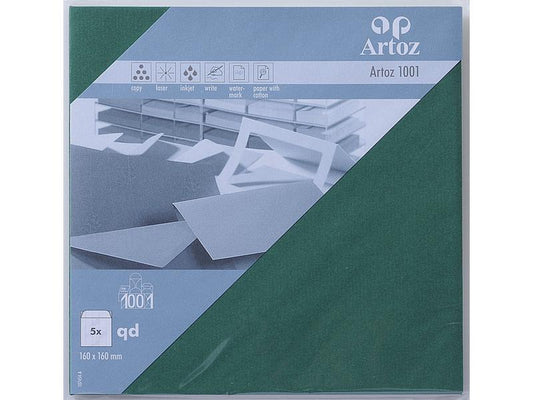 Artoz Enveloppe 1001, 16 x 16 cm, 5 Pièce/s, Racinggreen