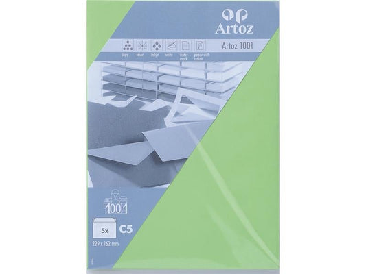Artoz Enveloppe 1001, C5, 5 Pièce/s, Birch Green
