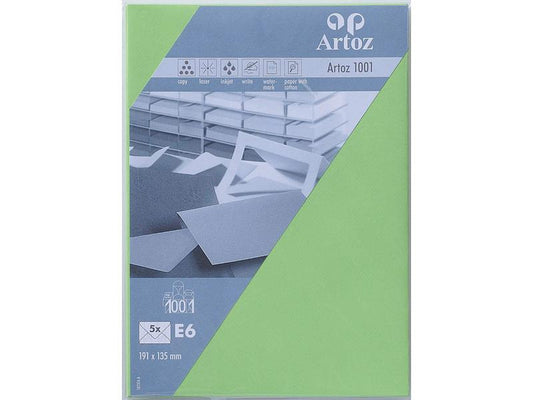 Artoz Enveloppe 1001, E6, 5 Pièce/s, Birch Green