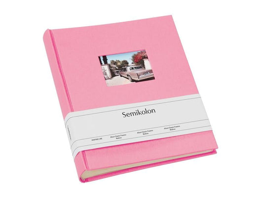 Semikolon Album photo Finestra Medium Rose, 80 pages blanc crème