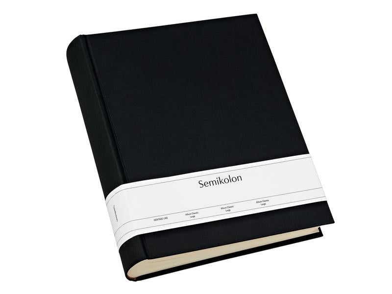Semikolon Album photo Classic Large 24.5 cm x 30.5 cm Noir