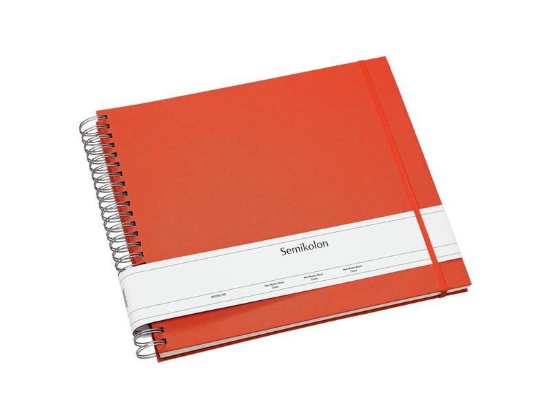 Semikolon Album photo Maxi Mucho Orange, pages colorées crème