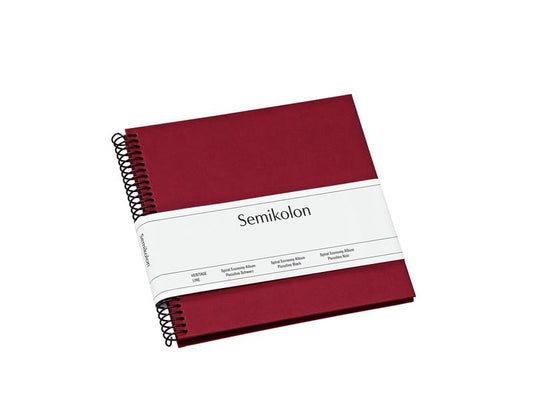 Semikolon Album photo 17 x 17 cm Bordeaux, 20 pages noires