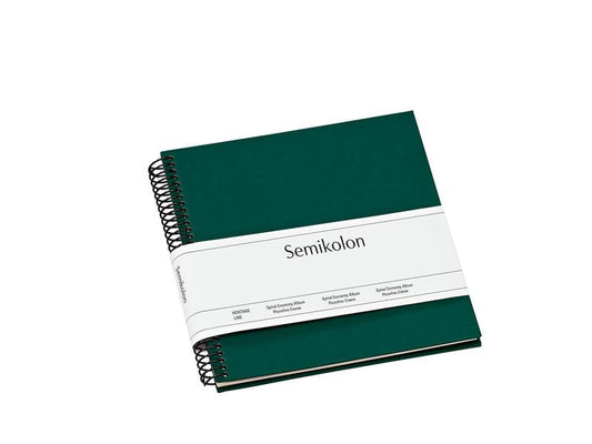 Semikolon Album photo 17 x 17 cm Vert foncé, 20 pages blanc crème