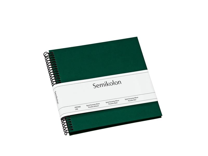 Semikolon Album photo 17 x 17 cm Vert foncé, 20 pages noires