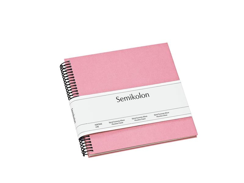 Semikolon Album photo 17 x 17 cm Rose, 20 pages blanc crème