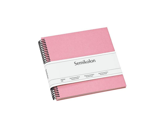 Semikolon Album photo 17 x 17 cm Rose, 20 pages blanc crème