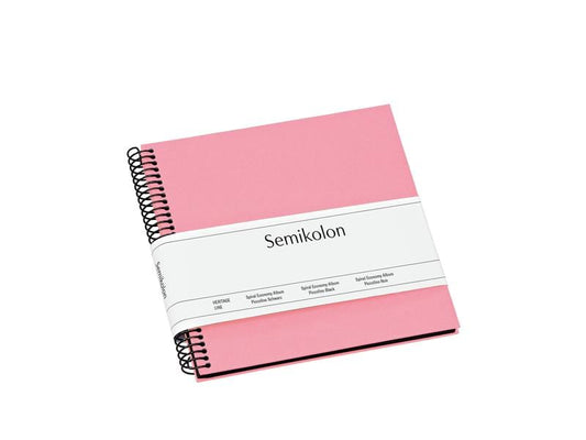 Semikolon Album photo 17 x 17 cm Rose, 20 pages noires