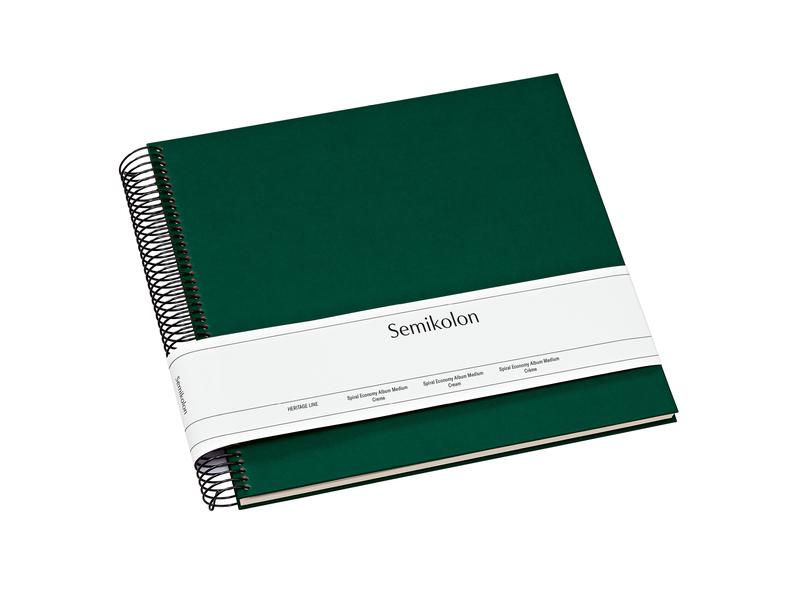 Semikolon Album photo 23 x 24.5 cm Vert foncé, 40 pages blanc crème