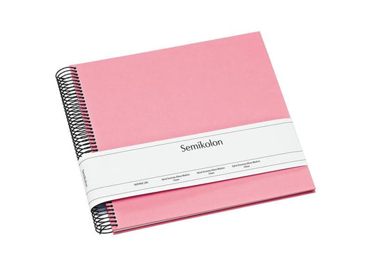 Semikolon Album photo 23 x 24.5 cm Rose, 40 pages blanc crème